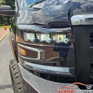 L+R LED Headlights Sequential Turn sig For 2007-2014 Chevy Silverado 1500 2500HD - Picture 1 of 18