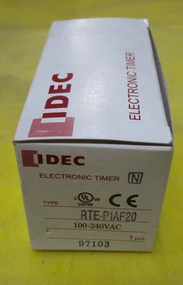 Электронный таймер IDEC RTE-P2AF20 100–240 В переменного тока 11-контактный подключаемый многорежимный - Изображение 1 из 4