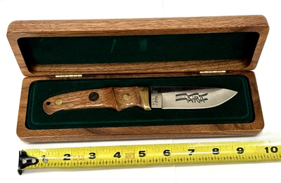 Cuchillo y funda hoja fija Schrade EE. UU. como nuevo NRA PH1 rojo delrin espiga completa Foto 1 de 4