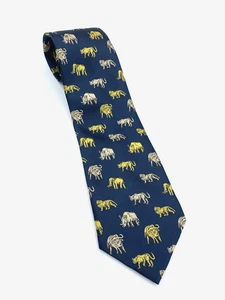 Handmade African Big Five Animal Woven Polyester Mens Tie - Out of Africa - 57.5 - Picture 1 of 7