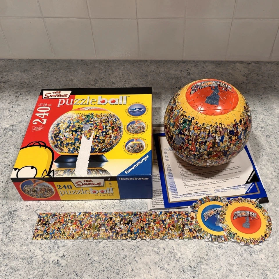 Los Simpson Ravensburger Puzzle Ball Completo 240 piezas RARO 3D - Sin soporte Foto 1 de 4