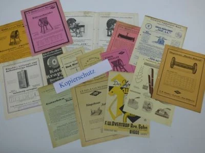 16 alte Prospekte  Rübenschneider Düngerstreuer uvm. - Bild 1 von 4