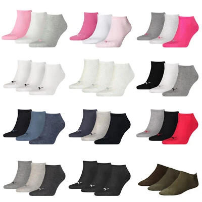 PUMA Sports Sneaker Trainer Socks Unisex Liners (3 Pair Packs) Everyday Comfort - Image 1 of 4