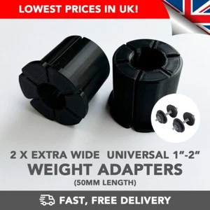 2 x XL Olympic Plate Weight Adapter Set 25mm (1") - 50mm (2") - UK - Picture 1 of 2