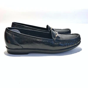 SAS Shoes Women’s 10.5 Loafer Metro Tripad Comfort Black Patent Horsebit Slim LN - Picture 1 of 9