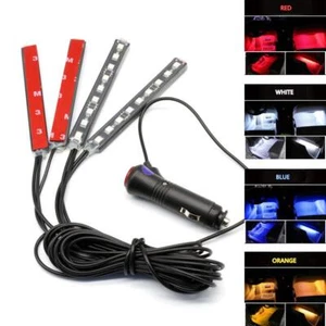 Car Interior Footwell 36 LED Strip Lights RGB Multicolour Atmosphere Lamp White - Picture 1 of 14