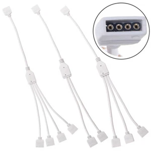 3528 4 Pin Splitter Cable RGB Extension Cable 4Pin RGB Splitter RGB Connector - Picture 1 of 15