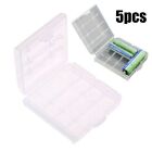 Hard Case Battery Holder Storage Box for 5 For Rechargeable AA AAA Batteries
