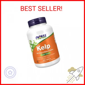 Now Foods Kelp, 150mcg of Natural Iodine, 200 Tablets - Picture 1 of 1