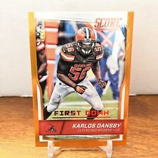 2016 Score First Down /10 Karlos Dansby #82 Orange Foil Cleveland Browns