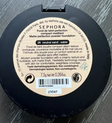 Sephora Matte Perfection Powder Foundation ~ 26 Neutral Sand ~ Full Size, SEALED - Image 1 of 4