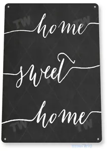 Home Sweet Home Kitchen Cottage Farm Cabin Beach House Metal Tin Sign B771 - Picture 1 of 2
