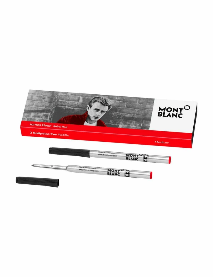 Bolígrafo Montblanc James Dean Rebel Rojo Med Pt En Caja 118205 2 Recambios Foto 1 de 1