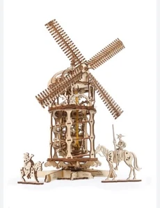 Mechanical UGEARS wooden 3D puzzle Model Tower Windmill Construction Set NEW! - Picture 1 of 5