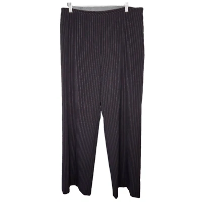 Pantalones Liz Claiborne Talla 12 Negro Rosa Rayas Beetlejuice Skellington Juegos con disfraces Foto 1 de 4