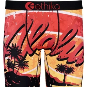 ETHIKA MENS STAPLE UNDERWEAR BOXER OHANA FOREVER ORANGE - Picture 1 of 3