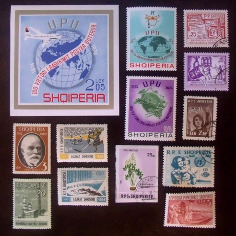 Albania Stamps Lot#613  1964 #1603 UPU Sheet plus others Cover