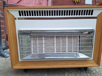 Flavel Misermatic Gas Fire - Light Oak.  - Image 1 of 4