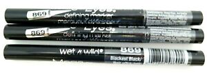 Wet N Wild Mega Eyes Defining Marker - 869 Blackest Black *Triple Pack*