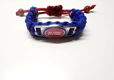 Detroit Pistons Adjustable Charm Bracelet Fan Apparel & Souvenir Basketball NBA Cover