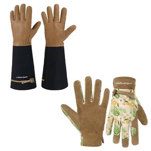 Paquete HANDLANDY - 2 pares de guantes largos de jardinería para hombre y mujer, transpirables - Imagen 1 de 9