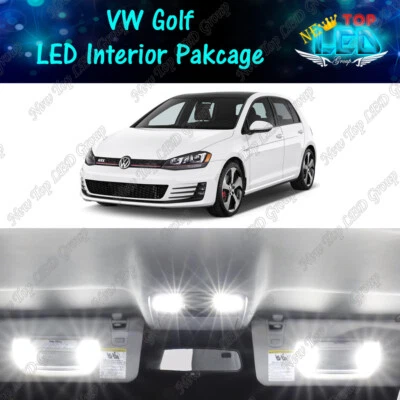 CANBUS White Interior LED Lights Package For 2010-2017 Volkswagen GTi GOLF MK6 - Image 1 of 4