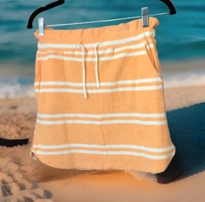 Free Assembly Girls Summer Skirt Sz Large (10-12) Peach Terry Cloth High Waist - Picture 1 of 8