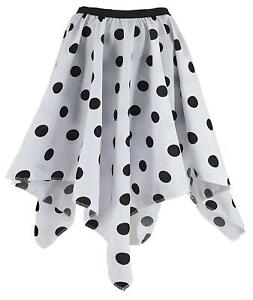 Cruella Deville Dalmation Spot Handkerchief Skirt Adults Size