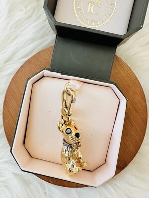 NUEVO EN CAJA JUICY COUTURE Scotty Yorkie Terrier Perrito Pulsera Dije 2012 Nunca Usado Foto 1 de 4