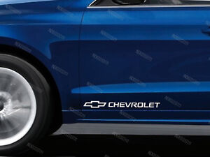 2 x Aufkleber für Tür passt Chevrolet Camaro Corvette Captiva Aveo Emblem W