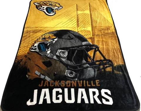 Jacksonville Jaguars blanket bedding 60x80  FREE SHIPPING NFL Jags microfiber Cover