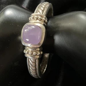 Sterling cuff with lavender jade - Bild 1 von 6