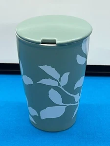 Tea Forte Green Flower Leaf Design Cafe Cup Mug Tea W/ Lid - Picture 1 of 4