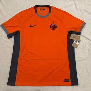 2023-24 Nike Men’s Inter Milan Orange Third Soccer Jersey Extra Large XL - Picture 1 of 11