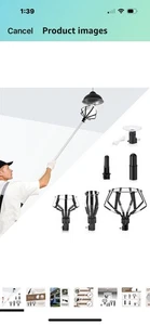 Gadfish 12 Foot Light Bulb Changer For High Ceilings - Picture 1 of 5