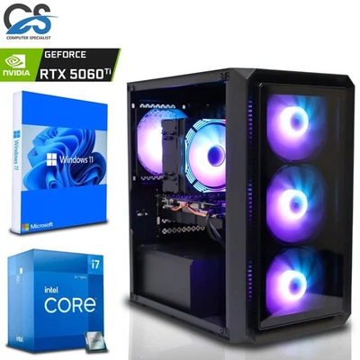 Fast Gaming PC Intel i7 12700F | RTX 5060 Ti 8GB | 64GB RAM | 1TB SSD | Win 11 - Image 1 of 4