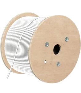 Cat8 Bulk Ethernet Cable 650FT Round S/FTP Outdoor&Indoor Heavy Duty High Speed - Zdjęcie 1 z 13