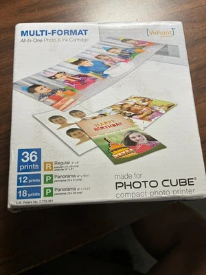 VuPoint Solutions ACS-IP-P20-VP-BX2 Ink Cartridge for Photo Cube New Sealed NIB - Image 1 of 4