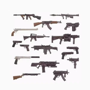 Confezione Munizioni 17pz Pistole Armi Blaster Per Action Figure McFarlangi 6" o 7" - Foto 1 di 10