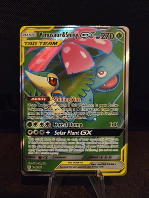 Pokemon TCG Venusaur & Snivy GX Full Art 210/236 Cosmic Eclipse Holo ⭐️⭐️⭐️ - Image 1 of 4