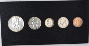 1955 US Silver Proof Set 5 Coins ESTATE FIND - Picture 1 of 7