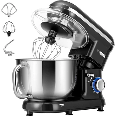 Electric Countertop Food Stand Mixer 660W 10 Speed 6QT Tilt-Head Kitchen Beater - Image 1 of 4