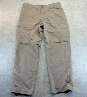 Pantalones cargo convertibles Wrangler ATG para hombre marrón se adapta a 36x30 pantalones con cremallera senderismo Foto 1 de 4