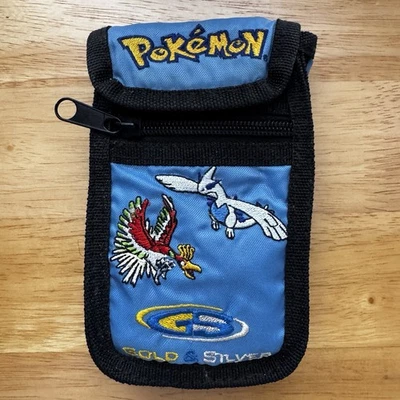 Сумка дорожная Pokemon золотистая и серебристая Nintendo Game Boy цвет синяя - Изображение 1 из 4