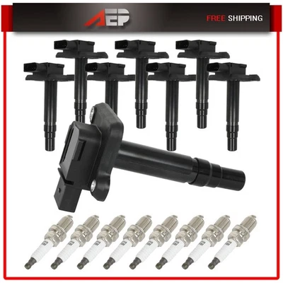 8 bobinas de ignição e 8 velas de ignição para Audi A6 Quattro A8 Quattro RS6 S6 S8 4,2L - Imagem 1 de 4