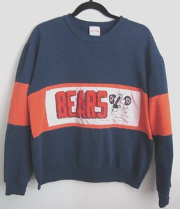 Sudadera vintage años 80 Nutmeg Mills Chicago Bears Peanuts Charlie Brown Snoopy - Imagen 1 de 3