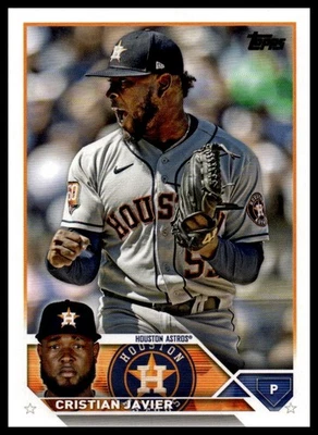 2023 Topps #55 Cristian Javier - Image 1 of 2