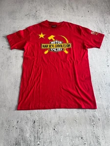 HARLEY DAVIDSON RUSSIA SIBERIA VINTAGE 70S 80S SINGLE STITCH RED TEE SIZE XL - Picture 1 of 9