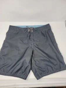 Birdwell Beach Britches Swim Trunks Mens 33 Gray Grey Nylon Board Shorts Califor - Picture 1 of 6