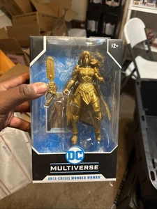 NEW 2022 McFarlane DC Multiverse Anti-Crisis Wonder Woman GOLD DEATH METAL - Picture 1 of 1